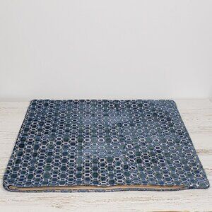 Blue Hexagon Tapestry  Zipped Pillow Cover  20"X 21"